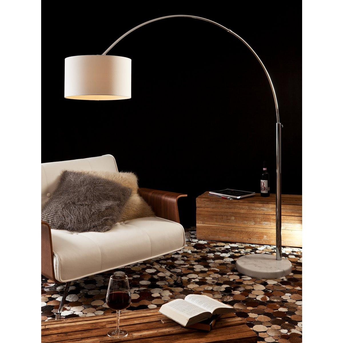 Bogenlampe 210 cm weiß - HomeDesign Knaus