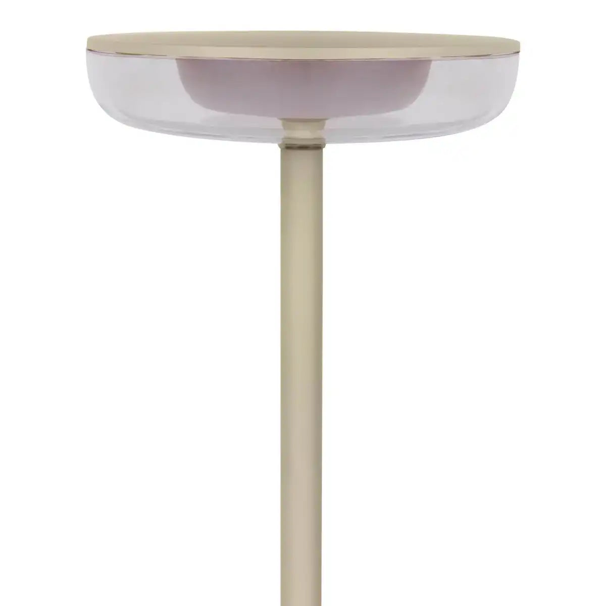 Akku-Tischleuchte "PASI" für Außen und Innen, aus Metall und Kunststoff in Beige, dimmbar, mit Touch- und Memory-Funktion, ca. 26 cm hoch