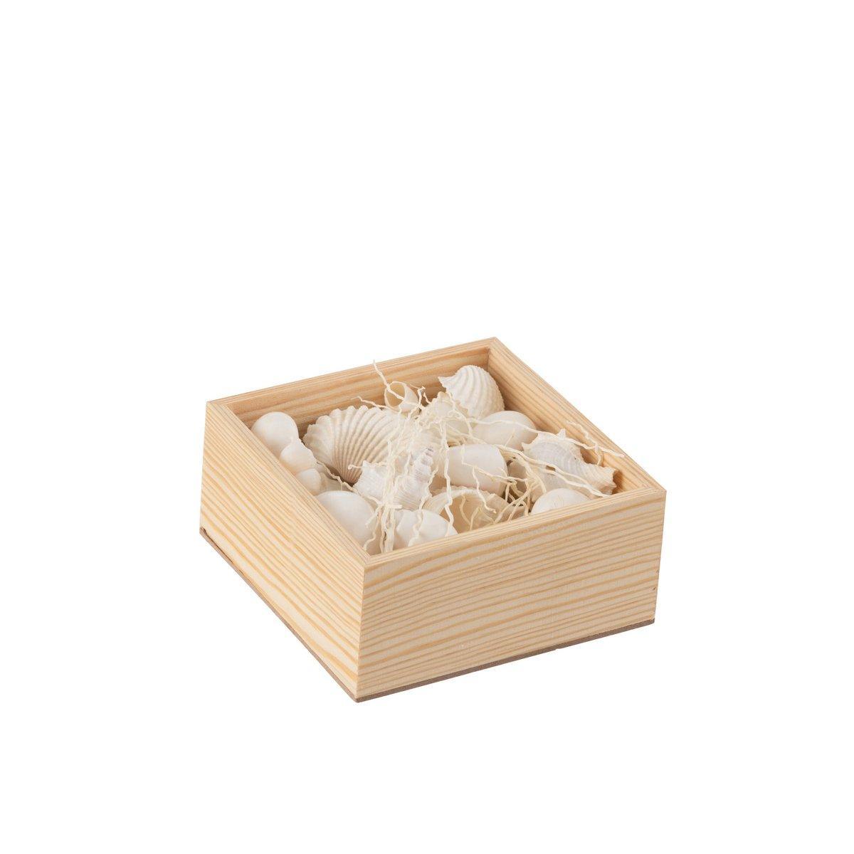 J-Line Box Square Shells Weiß