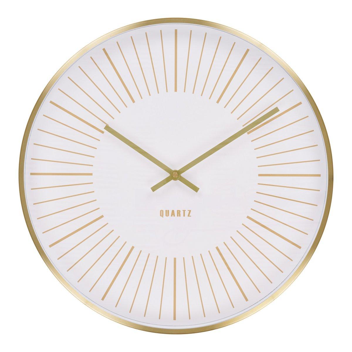 Takamaka Wanduhr – Gold, Aluminium/Glas, Ø40 cm