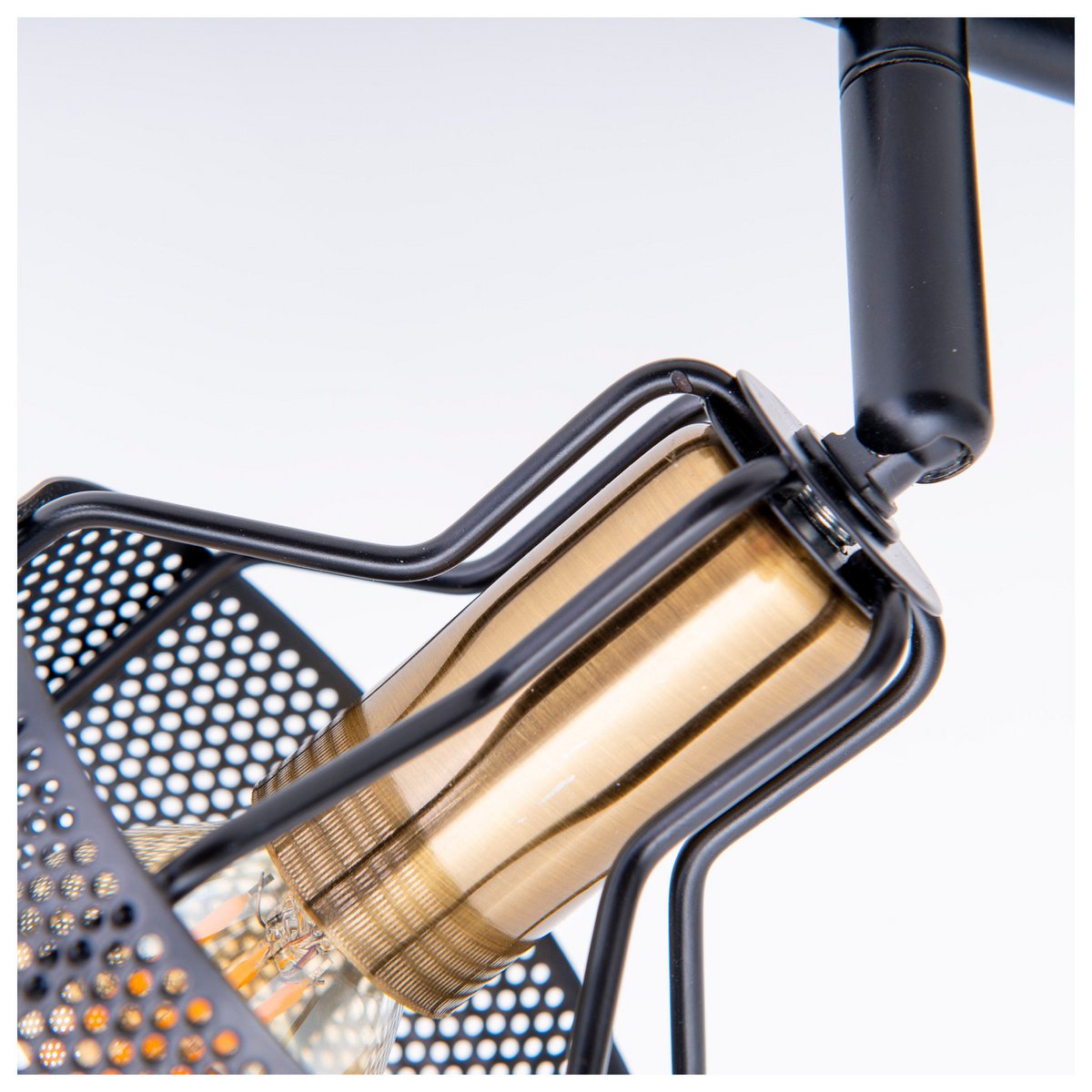 2er Wand- und Deckenleuchte Spot "FORO" aus Metall in Schwarz, mit E14-Fassungen, ca. 32 x 18,5 x 15 cm. Stilvolle Beleuchtung für Wohnzimmer, Esszimmer oder Küche.