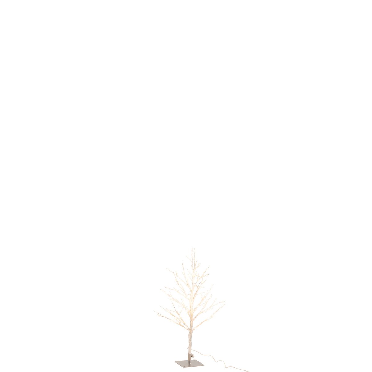 J-Line Bare Tree+Led Metall Silber Klein