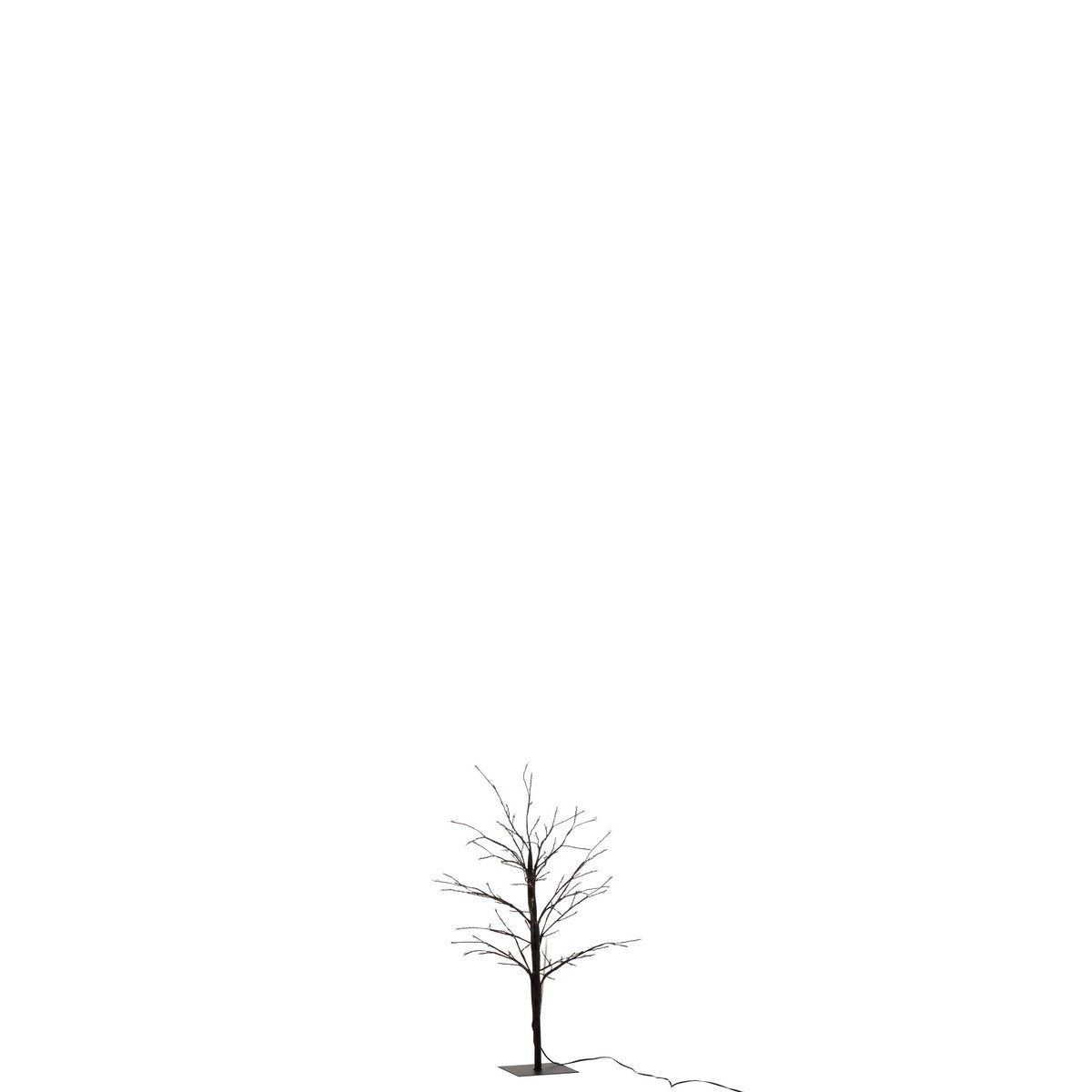 J-Line Weihnachtsbaum Bare – Metall – Schwarz – klein – LED