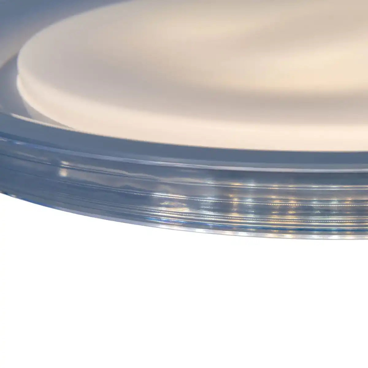 LED Deckenleuchte "CLAIRE" Ø 50,5 cm, 7,5 cm hoch, Metall und Kunststoff in Weiß, integrierte LED, 1600 lm, dimmbar, CCT-Funktion, 3000-5000 K, Nachtlichtfunktion