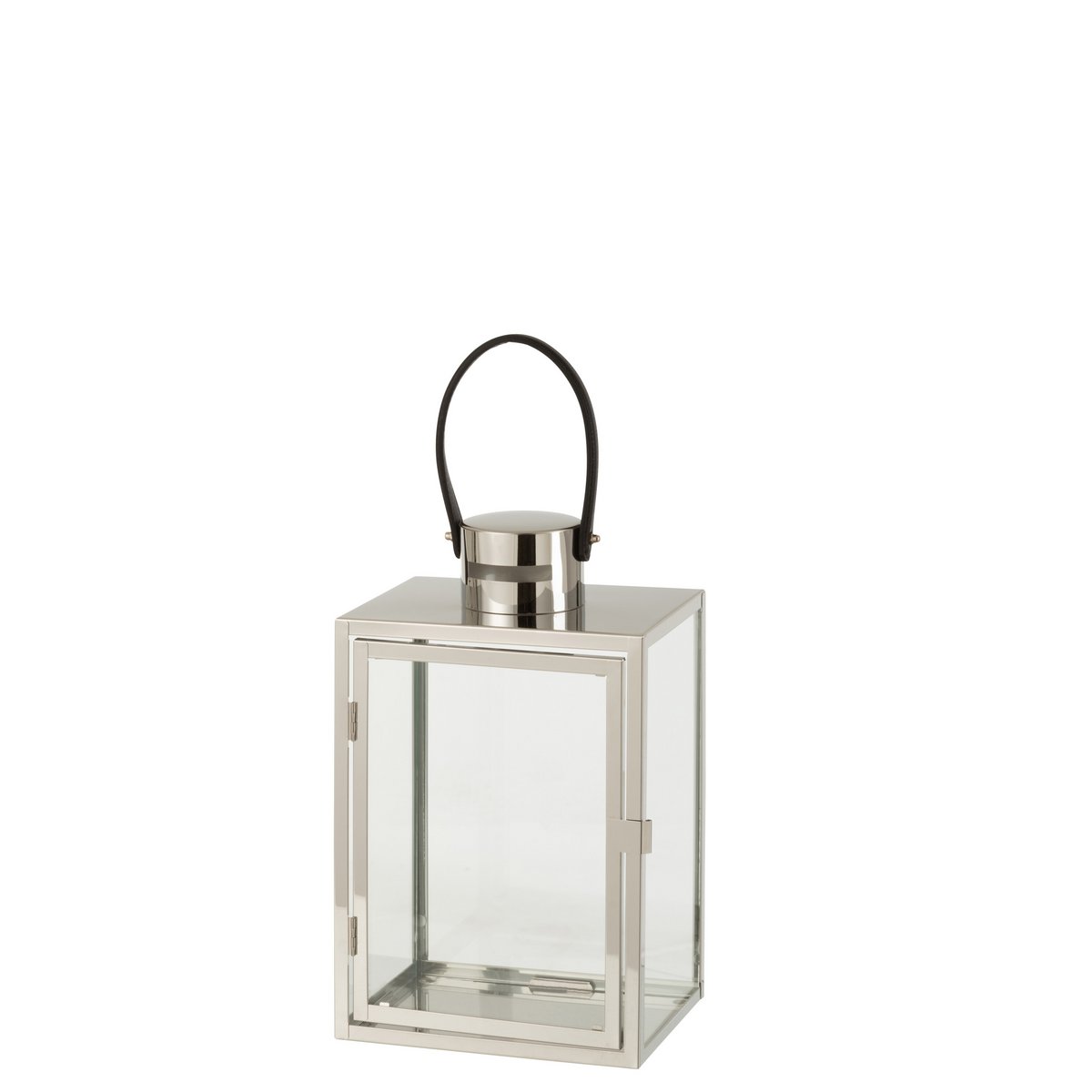 J -Line Lantern Rechteck - Metall/Glas - Silber