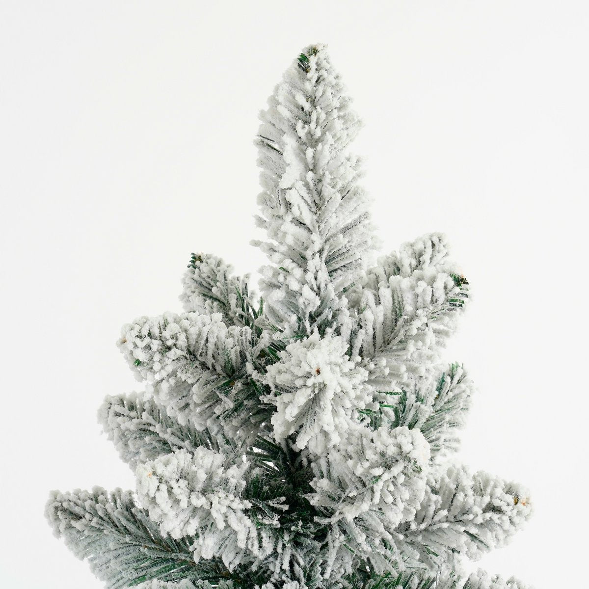 Schmaler künstlicher Weihnachtsbaum von Gerlos aus Jute – H75 x Ø36 cm – Grün gefrostet