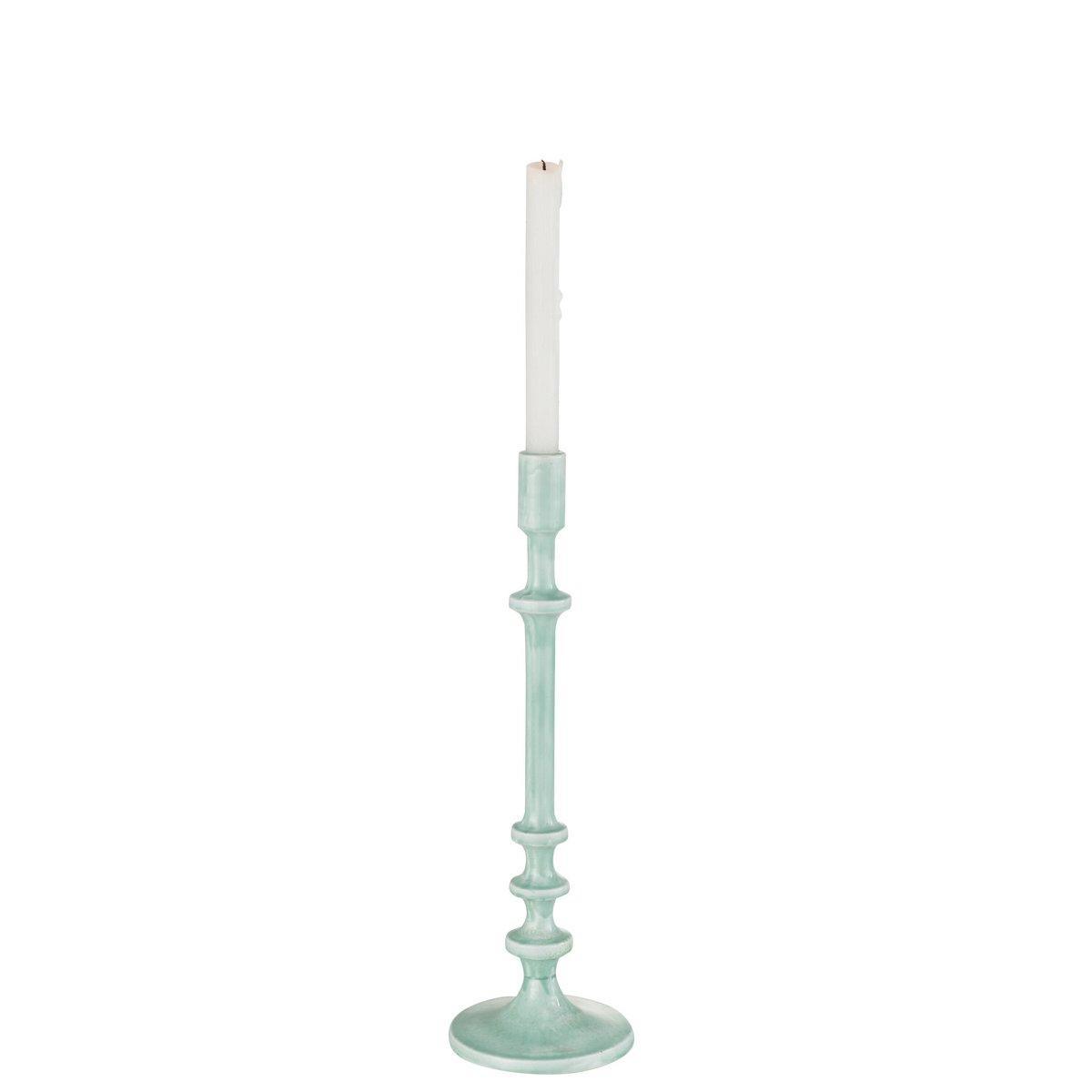 J-Line Kerzenständer Classic – Aluminium – Blau – groß