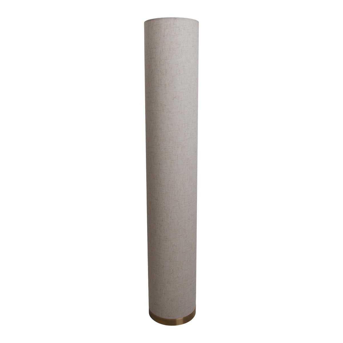 Stehleuchte "BEATE" natur aus Metall und einem Textilschirm in Natur, E27-Fassung, Stehlampe für Esszimmer, Wohnzimmer, Diele oder Büro, ca. 110 cm hoch