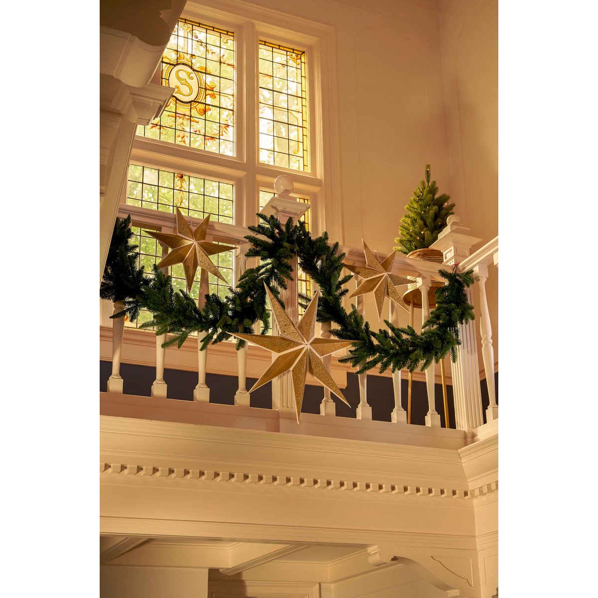 Abies Nordmann Garlands - L270 cm - Groen