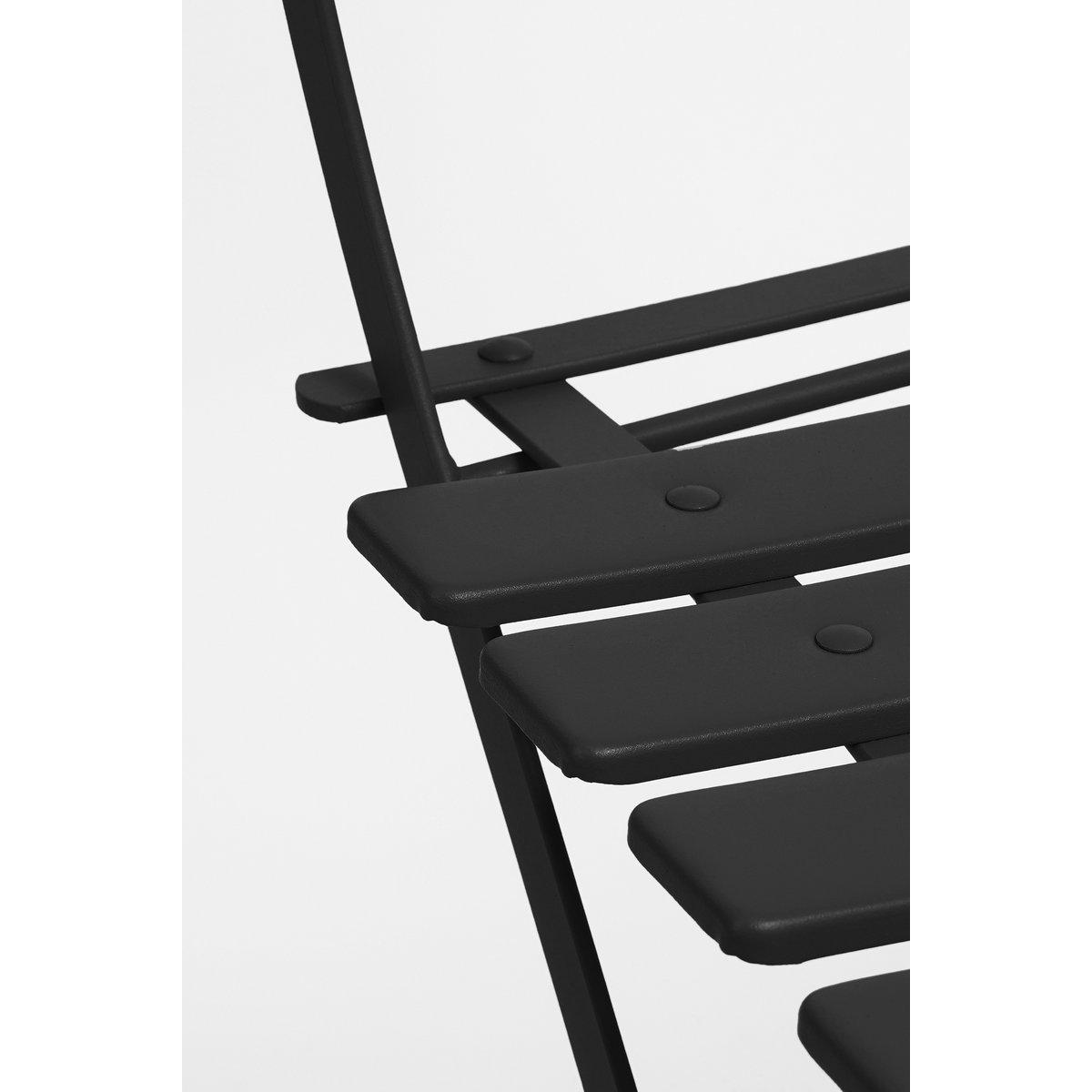 Laurence Bistro-Set - 3er-Set - Metall - Schwarz