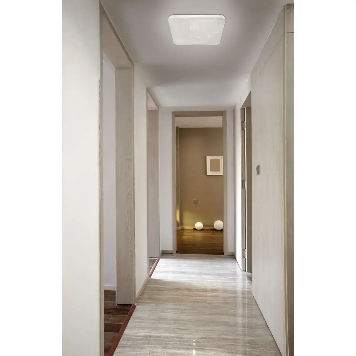 LED Deckenleuchte "LUXOR" 54x54cm Kristalleffekt