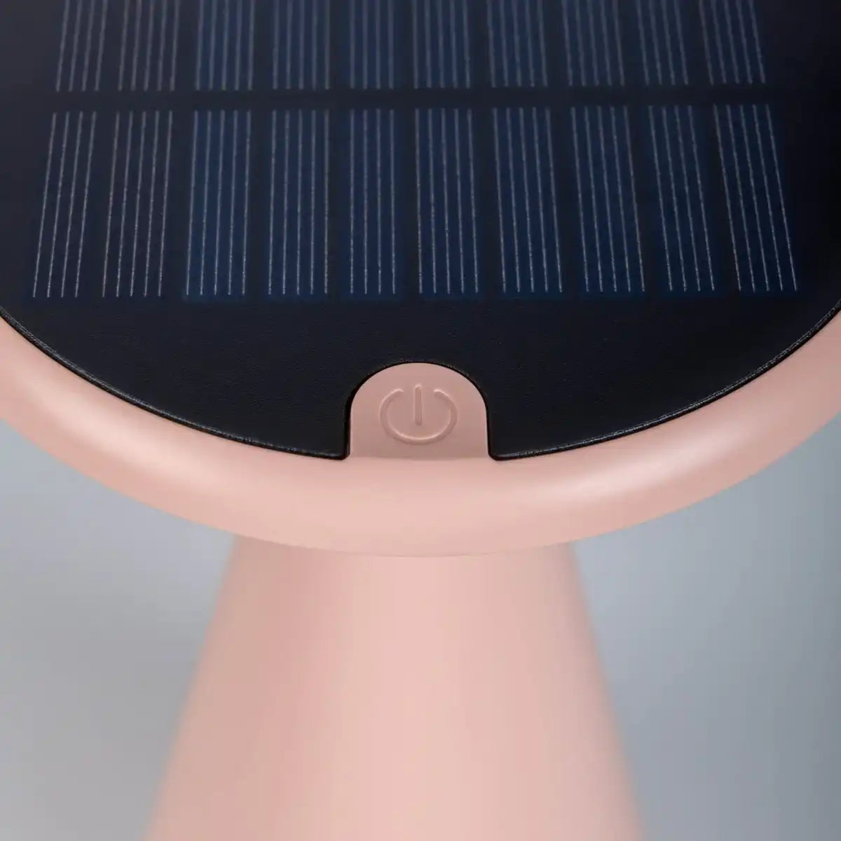 Solar-Akku-Tischleuchte "Palu" für Außen und Innen, aus Kunststoff in Rosa , 20 cm hoch