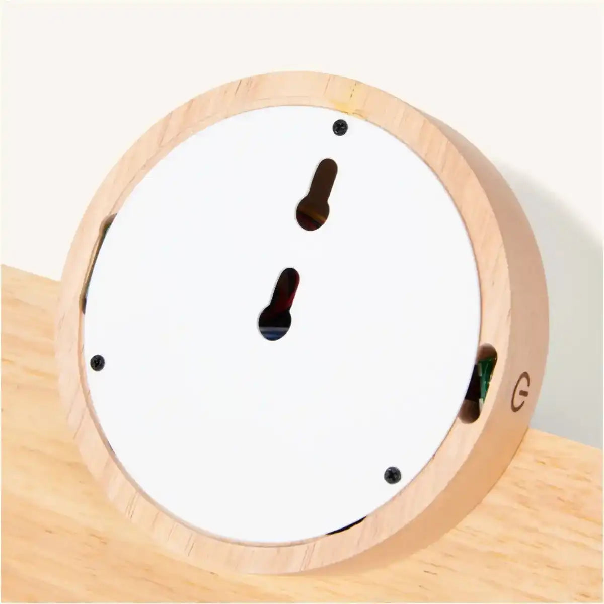 Kane Hellbraune kabellose Wandleuchte – wiederaufladbare Lampe aus Holz und Glas