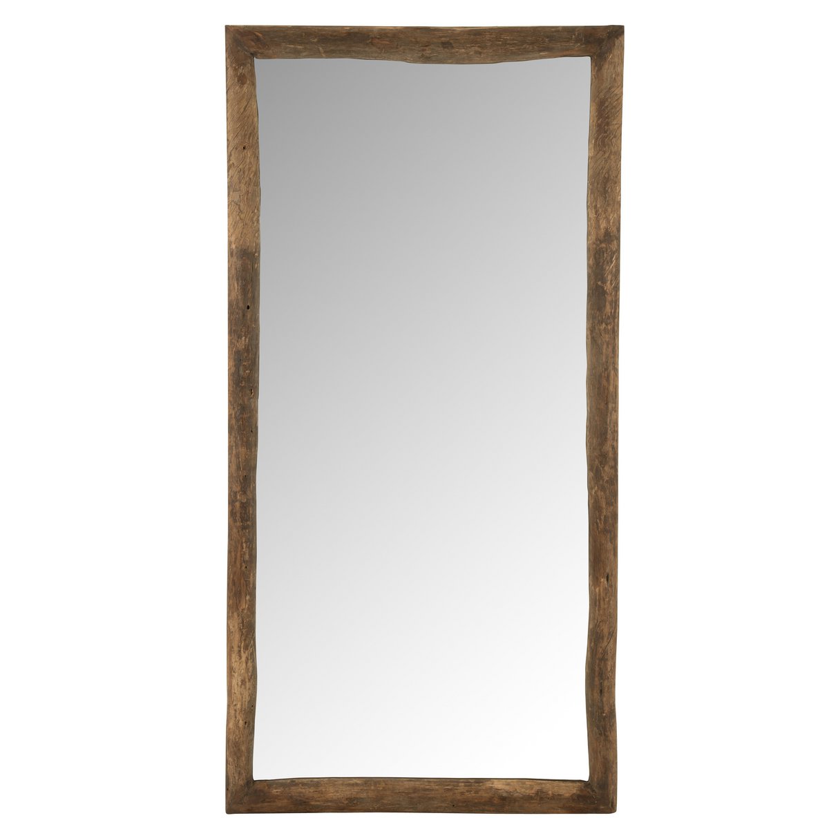 J -Line Spiegel -Rechteck - Holz - Braun - groß - 90 x 176 cm