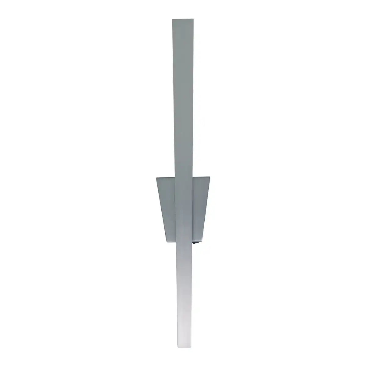 LED Wandleuchte "TREVOR" nickel matt, Wandlampe aus Metall und Kunststoff in Nickel matt, mit fest verbauten LEDs, Wandbeleuchtung innen 62 x 10 x 4,5 cm