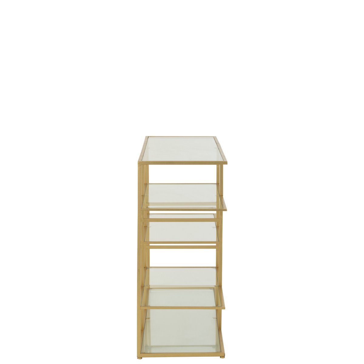 J-Line-Konsolen-Eisen/Glas Gold gefärbt