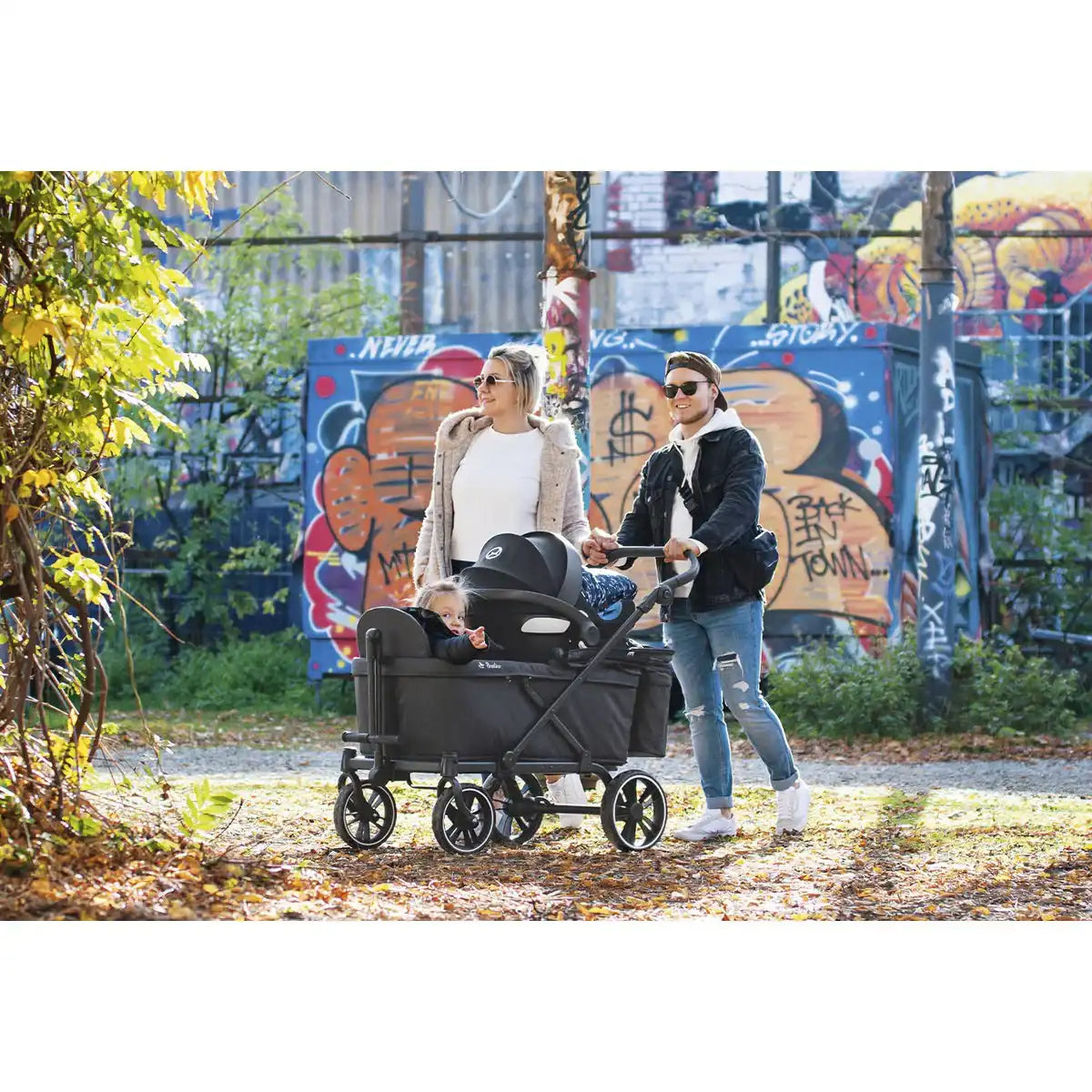 Faltbarer Bollerwagen 'Cruiser Premium', inkl. Zubehör - HomeDesign Knaus