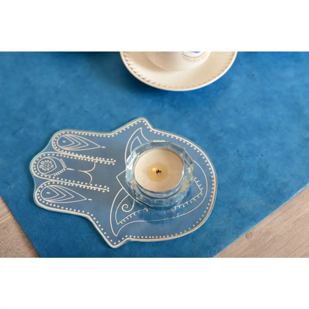 Fatma Handknopf 12x15cm Silberspiegel - HomeDesign Knaus
