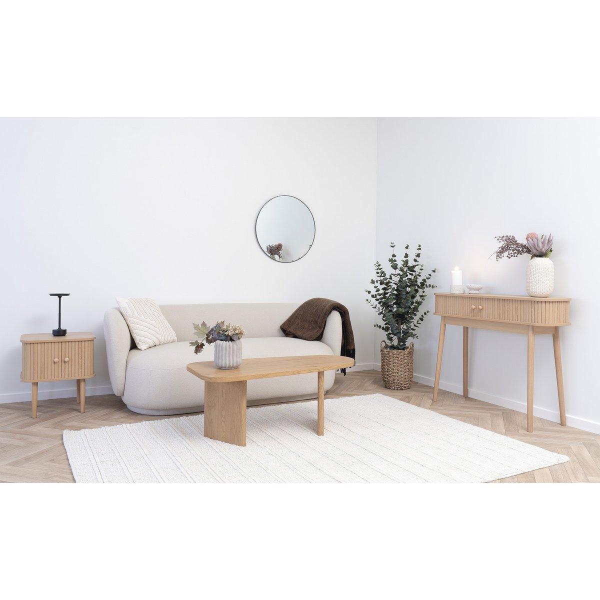 Melo Couchtisch - Natural, MDF/Dekorpapier, 100x50x41 cm