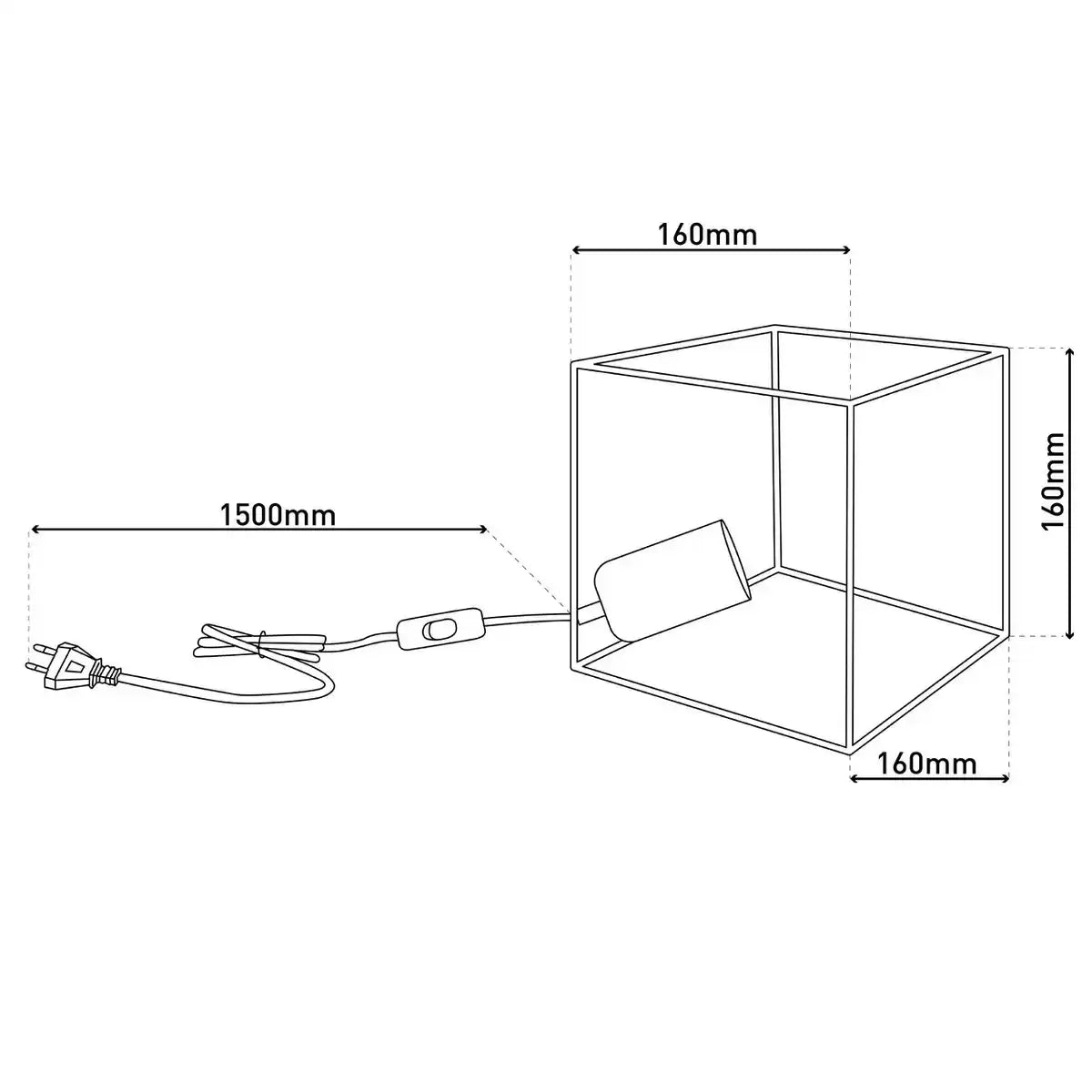 Tischleuchte "CANTO" , Tischlampe aus Metall in Schwarz, und Gold, E27-Fassung-Fassung-Fassung, für Esszimmer, Wohnzimmer, Diele, Büro oder als Nachttischlampe, 16 cm hoch