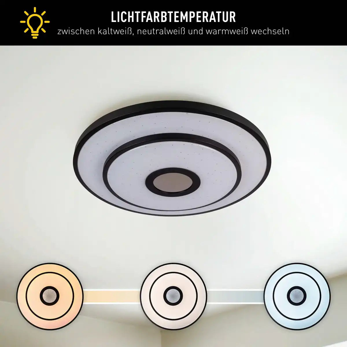 LED Deckenleuchte "GENUA" D: 49,5cm