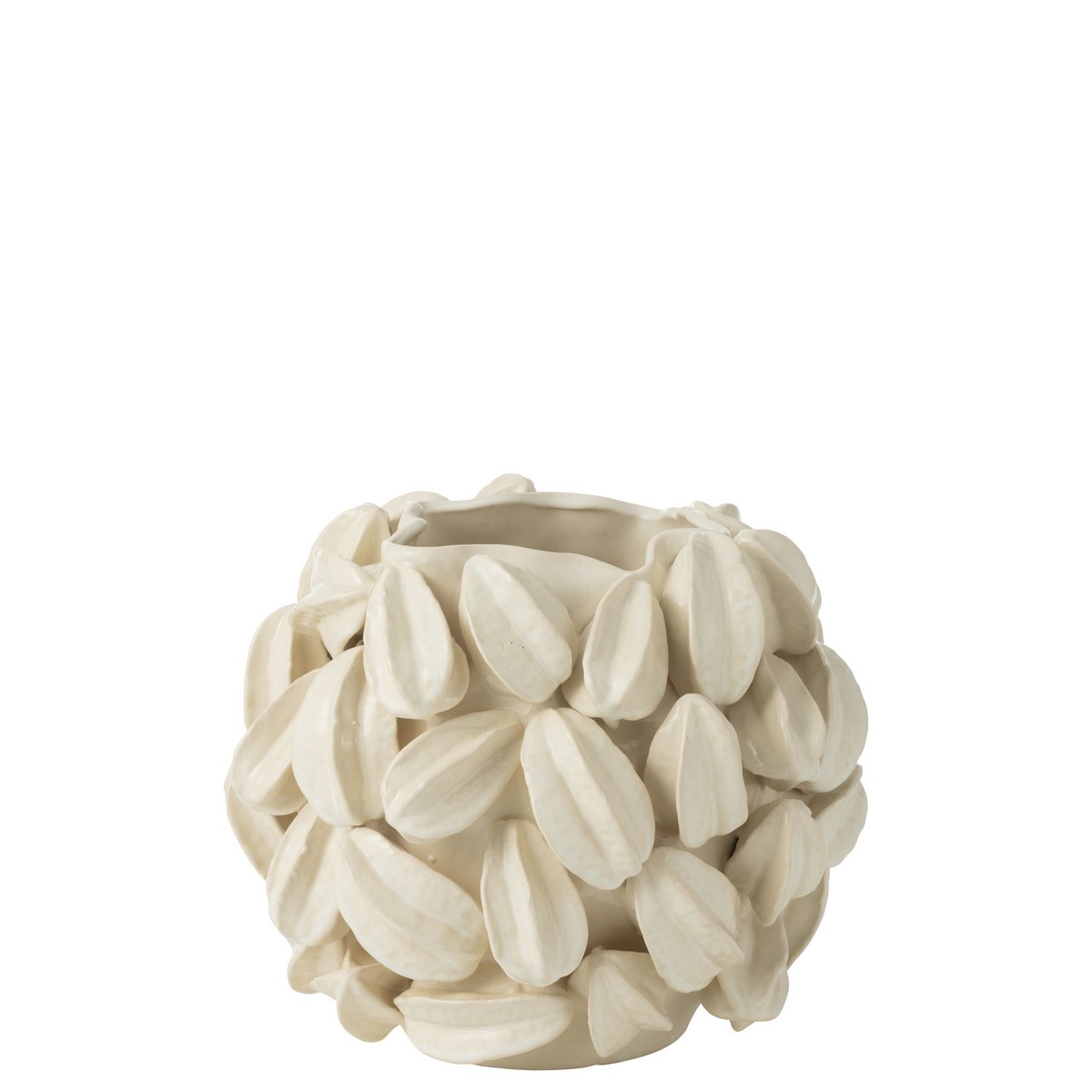 J -Line Vase Botanica Cacao Rasse - Kupfer - Beige - Ø 33,5 cm