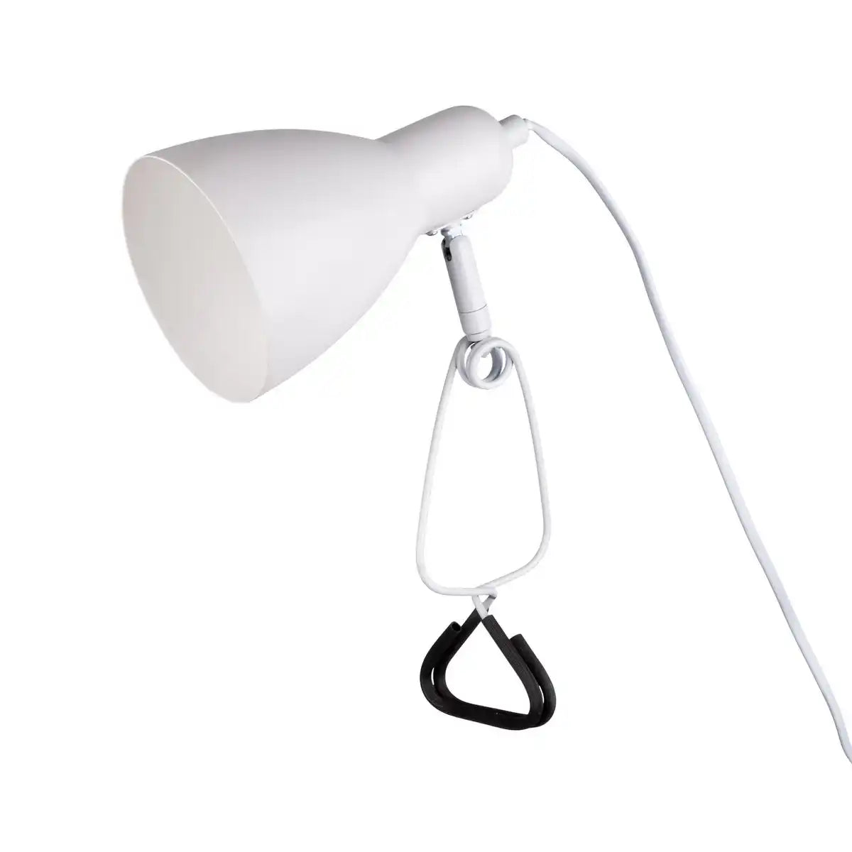 Klemmtischleuchte "MARA" matt weiß für E14 max. 18 Watt, für Innenräume, 28 cm hoch
