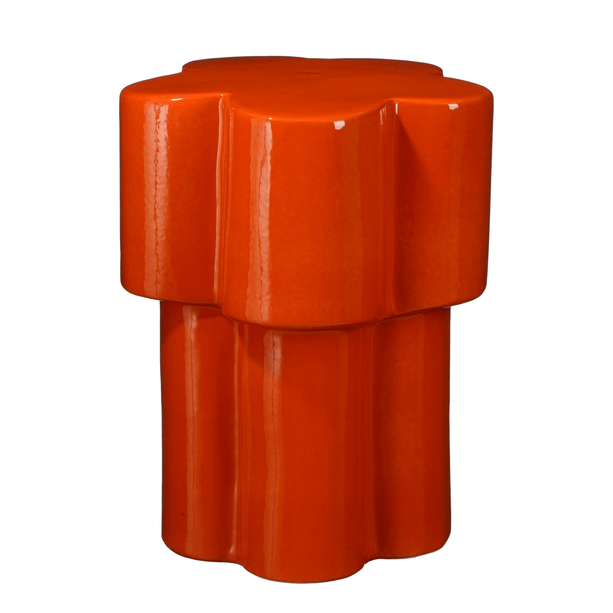 Aita Beistelltisch – H45 x Ø35 cm – Keramik – Orange