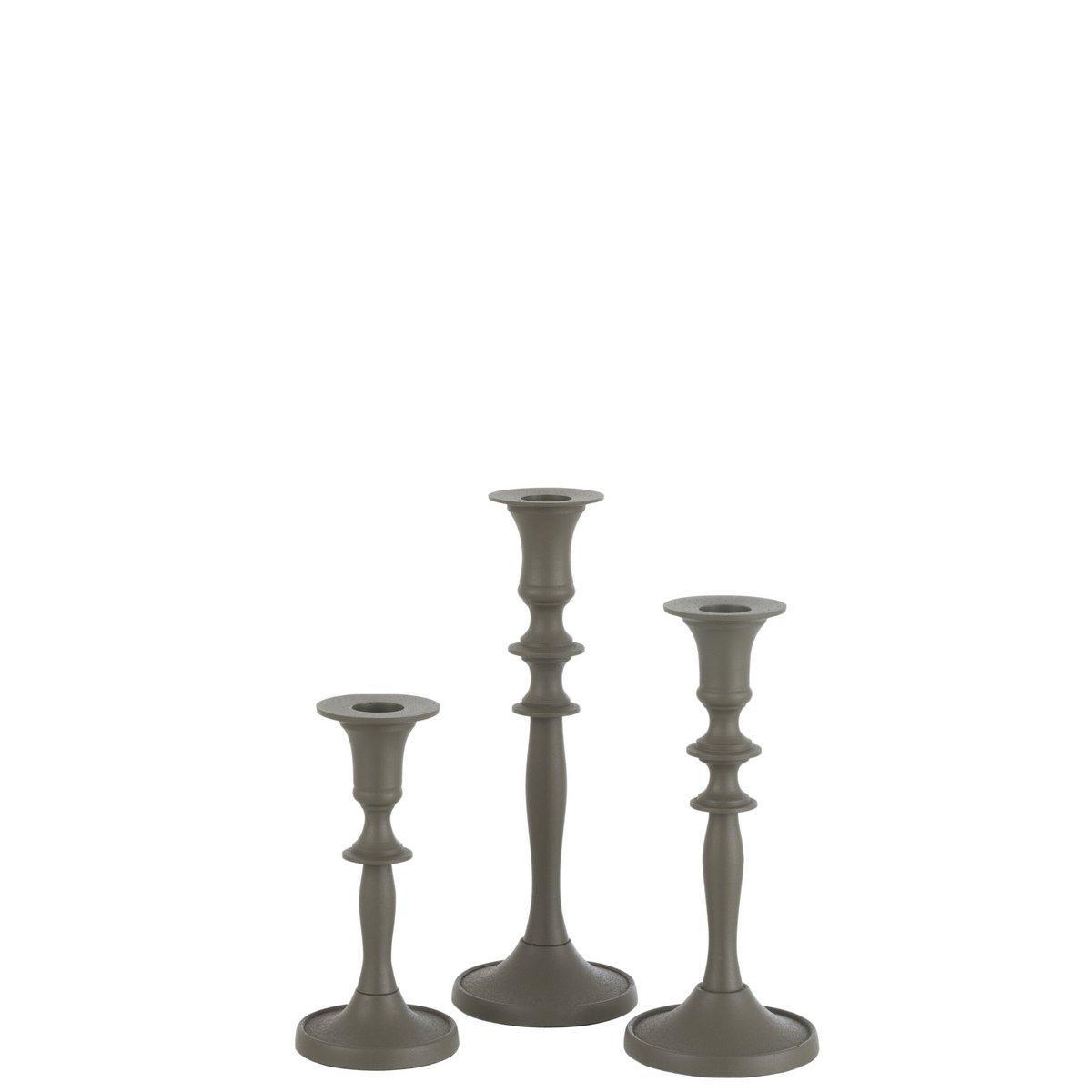 J-Line Kerzenhalter - Metall - Grün -