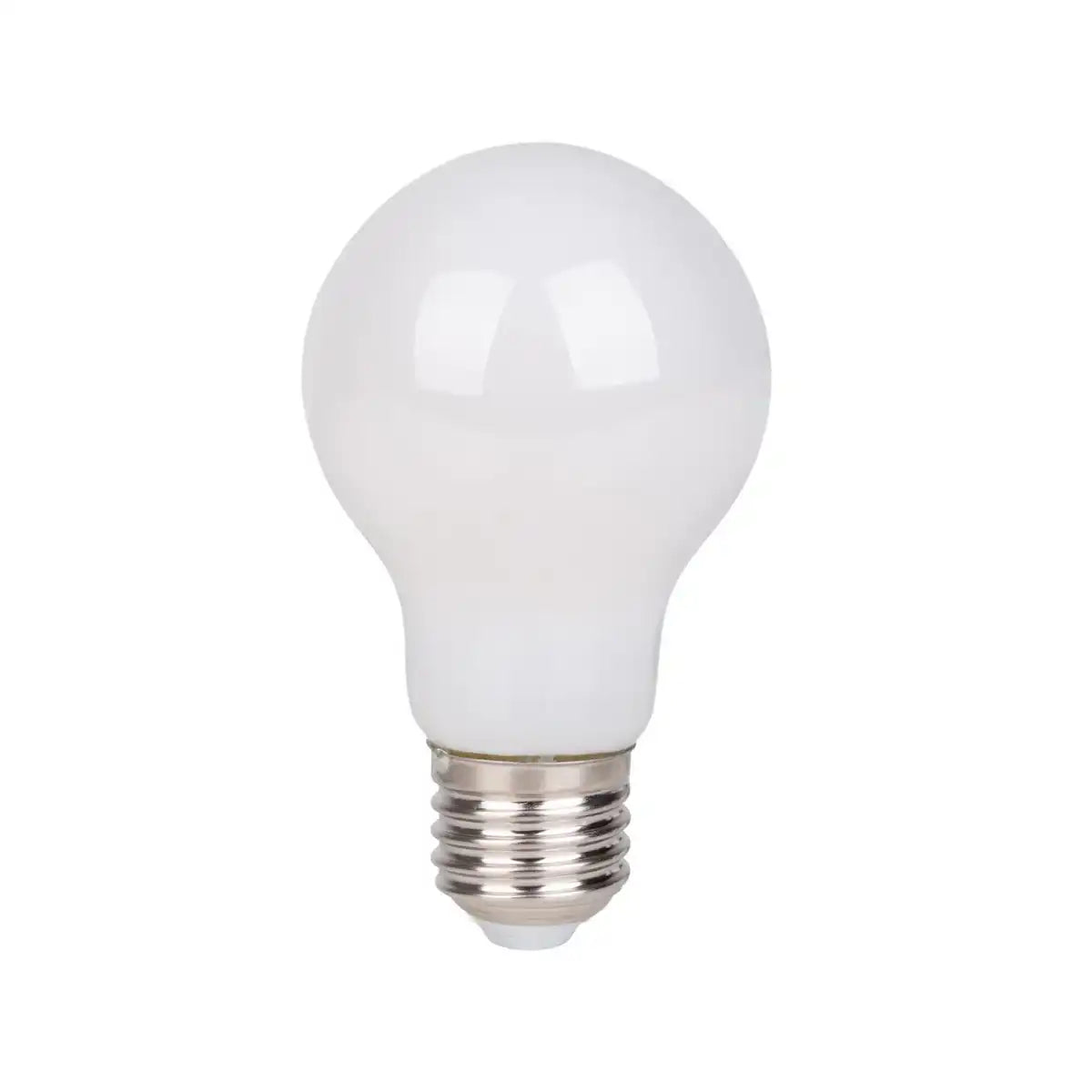 5er-Set LED Leuchtmittel mit E14-Fassung, Birnenform 8 Watt, aus Metall und Glas, milchig