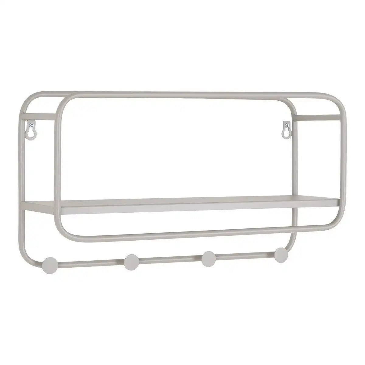 Feira Hat Shelf - Hutablage, Stahl, kühles Grau - HomeDesign Knaus