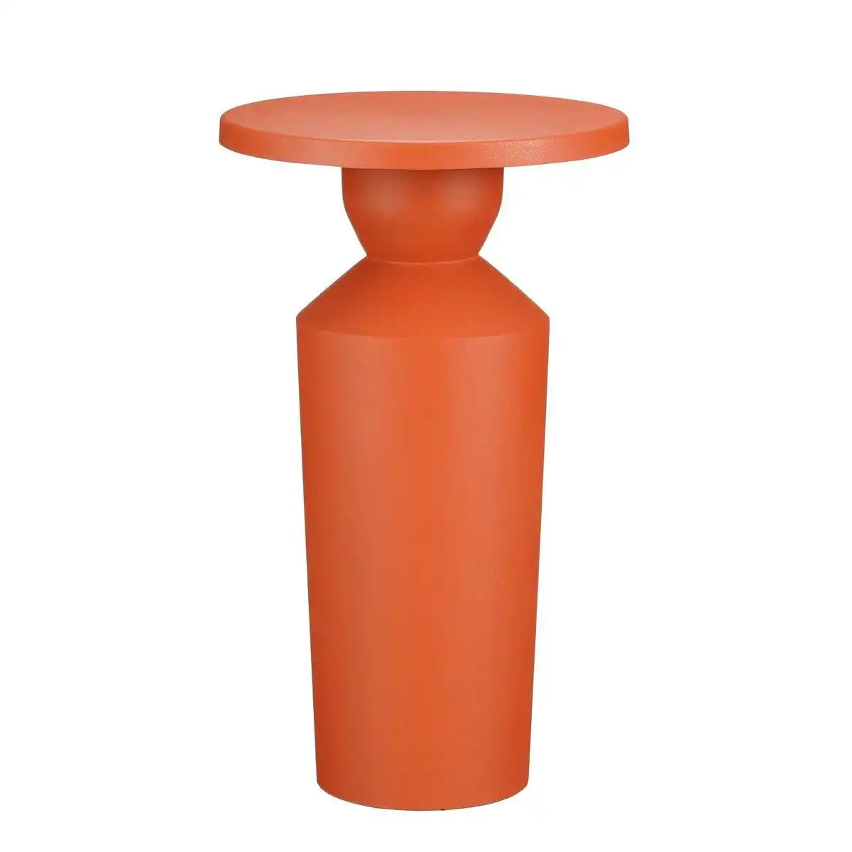 Feroza -Seitentisch - H51 x Ø30 cm - Metall - Orange - HomeDesign Knaus