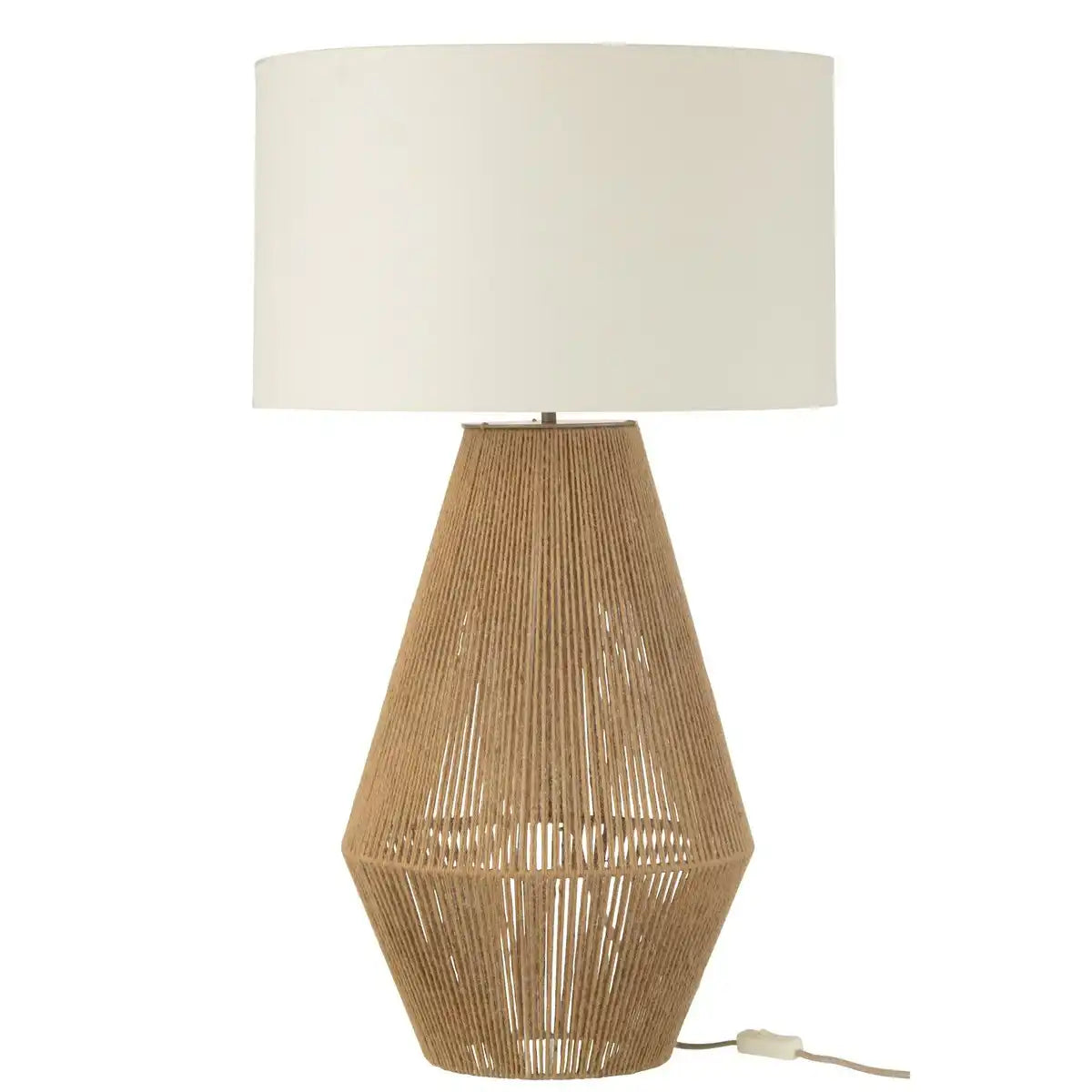 J-Line Lampe Striing Metall/Jute Natur