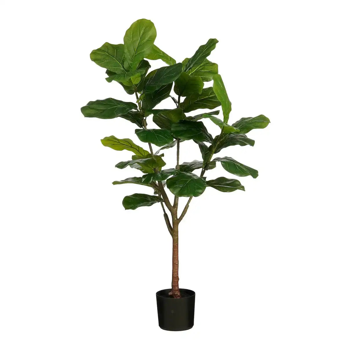 Ficus lyrata Künstliche Pflanze im Topf - H150 x Ø50 cm - Grün - HomeDesign Knaus