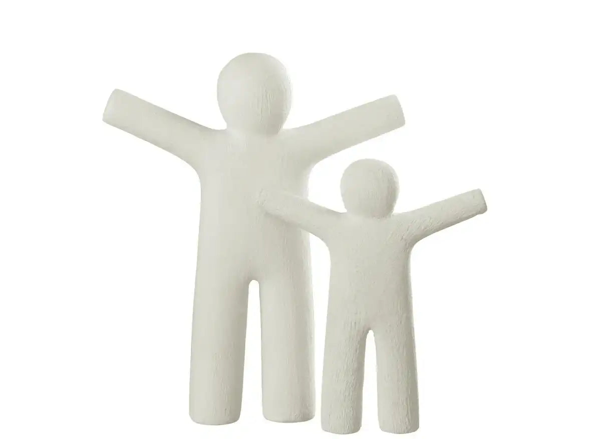Figur P'tit Maurice Polyresin Weiß Skulptur Männer - HomeDesign Knaus