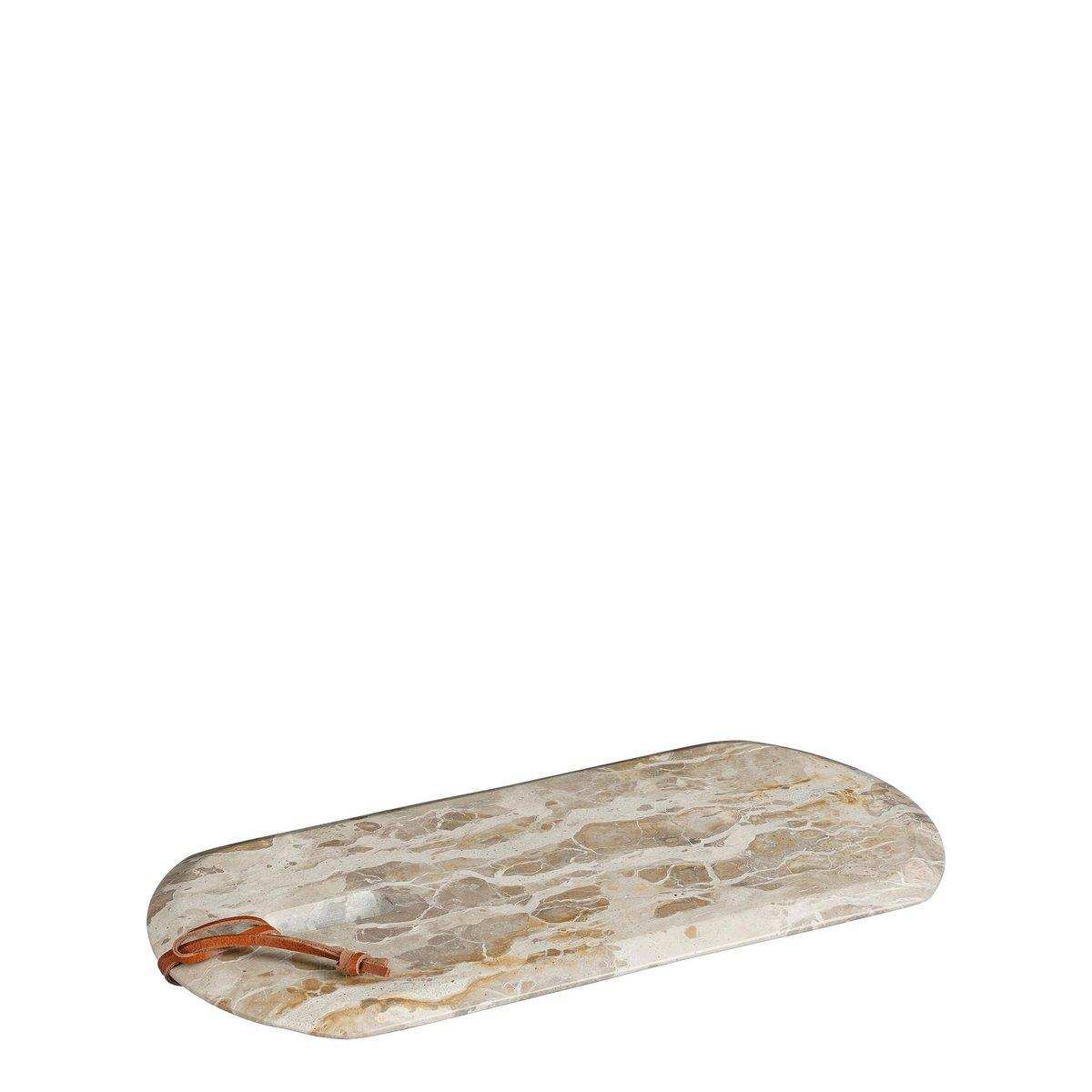 Finnos Schneidebrett – L40 x B20 x H2 cm – Marmor – Beige - HomeDesign Knaus