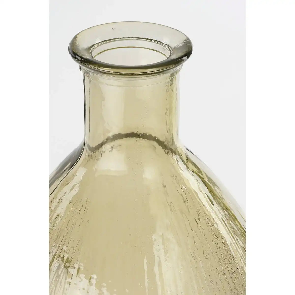 Firenza Flaschenvase – H59 x Ø29 cm – Recyclingglas – Hellbraun - HomeDesign Knaus