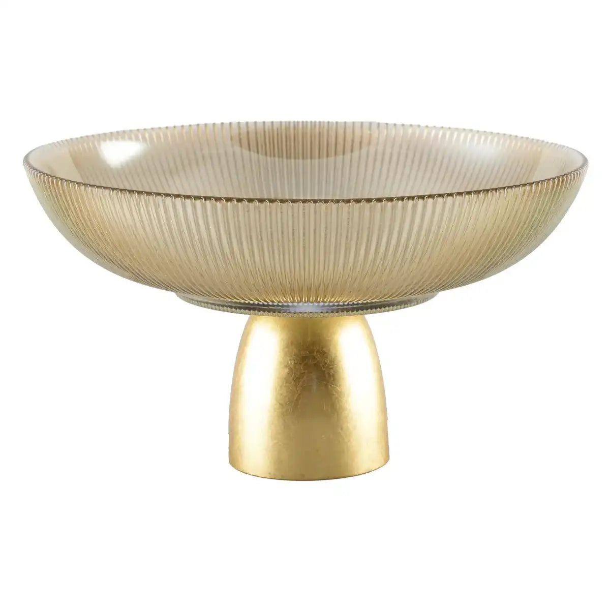 FLARED CUP SMOKED RIB GOLD FOOT - HomeDesign Knaus