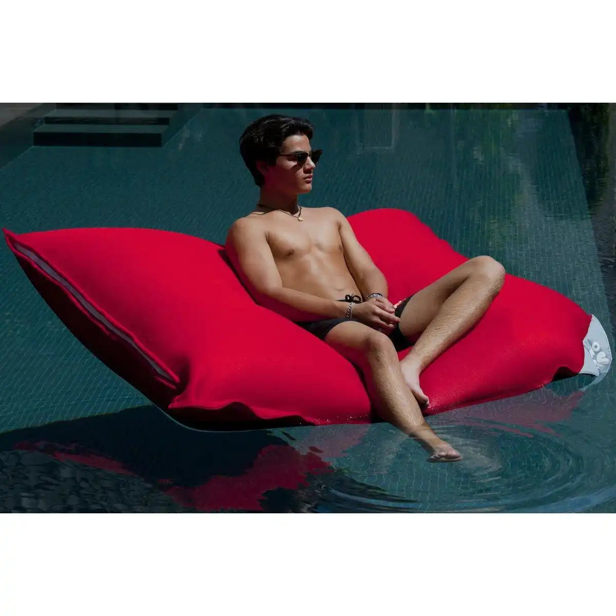 FLOAT BEANBAG SWIMMINGPOOL - rouge - HomeDesign Knaus