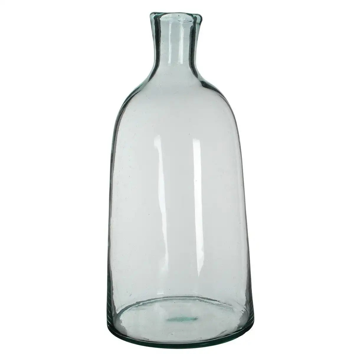 Florine Flaschenvase – H58 x Ø26 cm – Recyceltes Glas – Transparent - HomeDesign Knaus