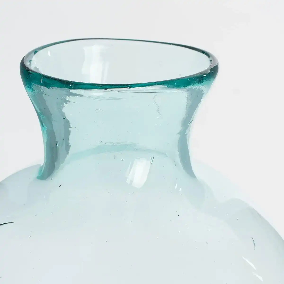 Florine Flaschenvase – H58 x Ø26 cm – Recyceltes Glas – Transparent - HomeDesign Knaus