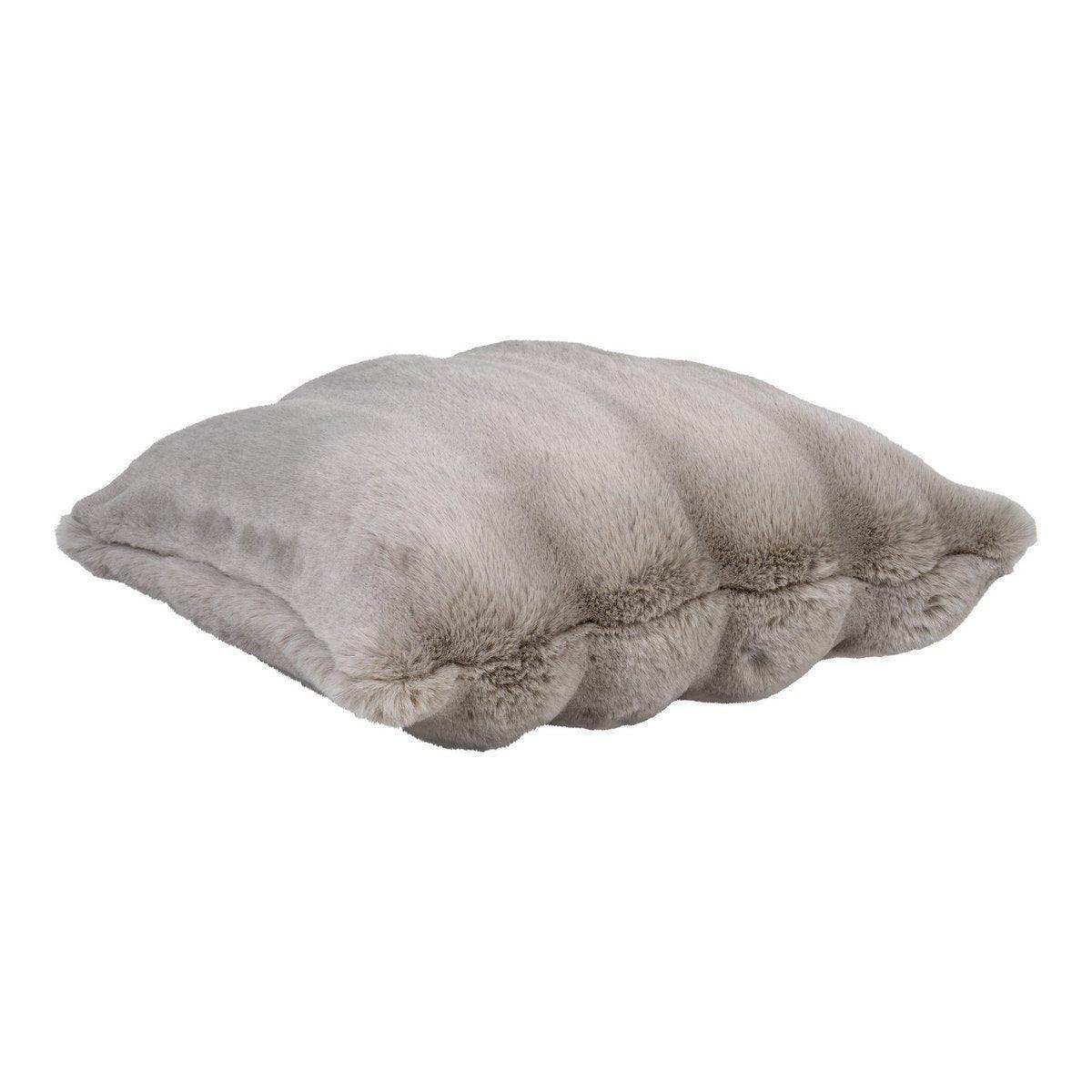 Galena Cushion - Kissen, Kunstfell, beige, 45x45 cm - HomeDesign Knaus