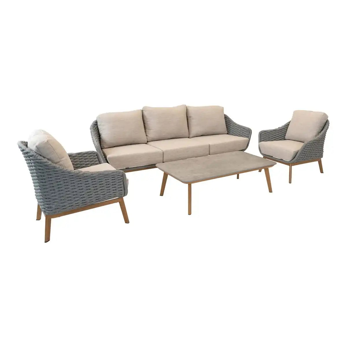 Garten Lounge Lounge-Eckbank Lounge-Set "Ibiza" - HomeDesign Knaus