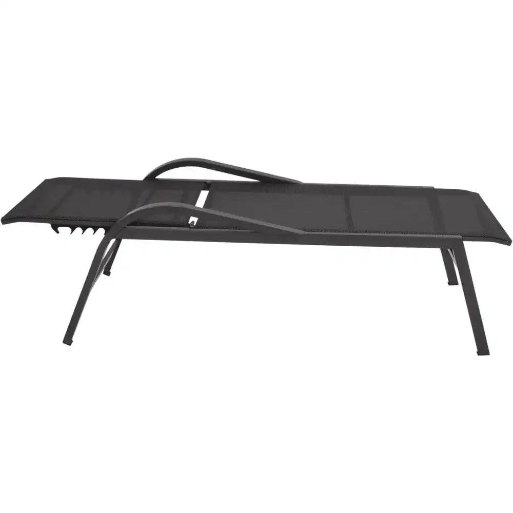 Gartenliege Sonnenliege Mojito Negro XL Rückenlehne - HomeDesign Knaus