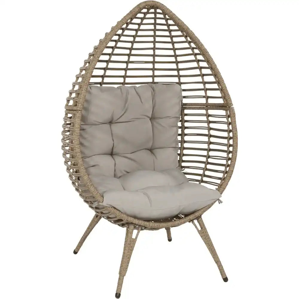 Gartenstuhl Chill Straw Relaxsessel Relaxstuhl Polyrattan-Geflecht - HomeDesign Knaus