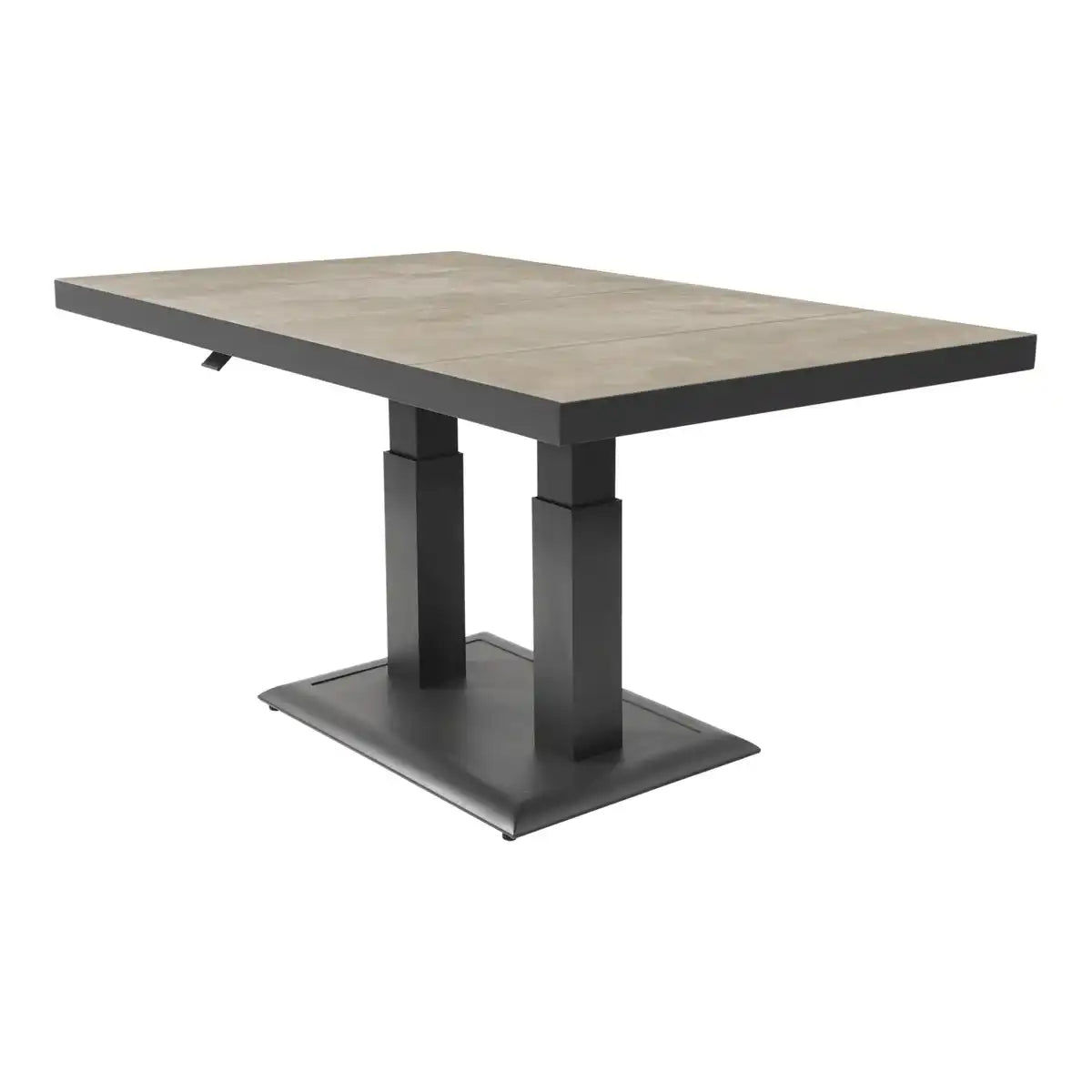 Gartentisch Loungetisch verstellbar Murcia Negro 140x85cm - HomeDesign Knaus