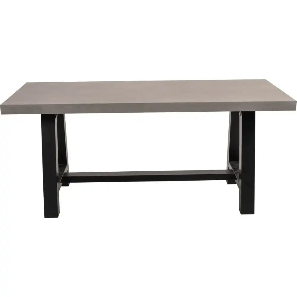 Gartentisch Teakholz Esstisch Toro Betonoptik 180x90cm - HomeDesign Knaus