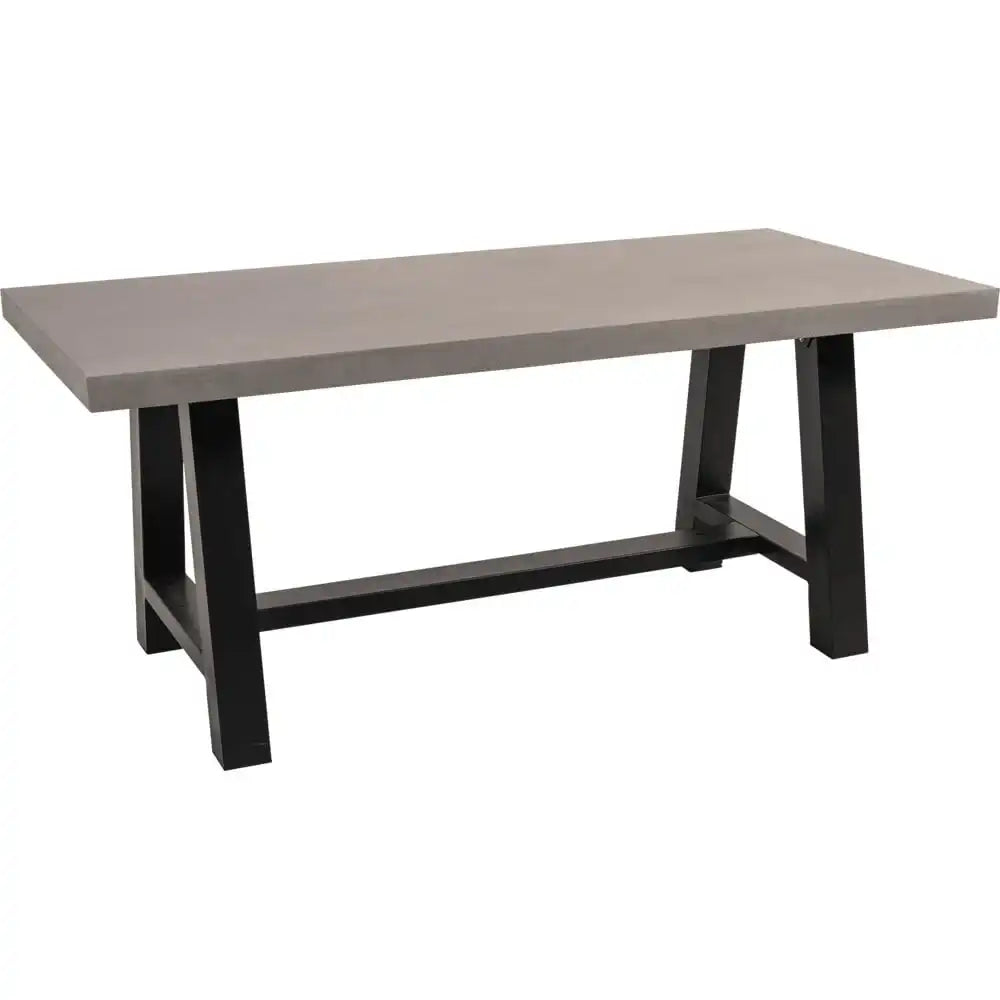 Gartentisch Teakholz Esstisch Toro Betonoptik 180x90cm - HomeDesign Knaus
