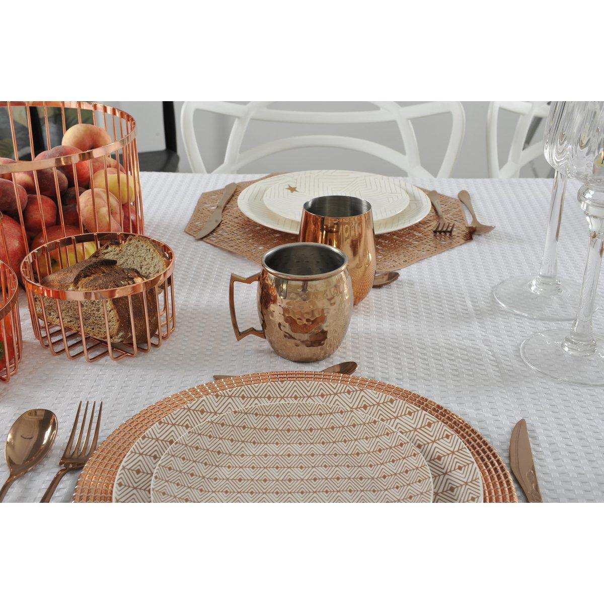 Gehämmerter Kupferbecher mit Griff - HomeDesign Knaus