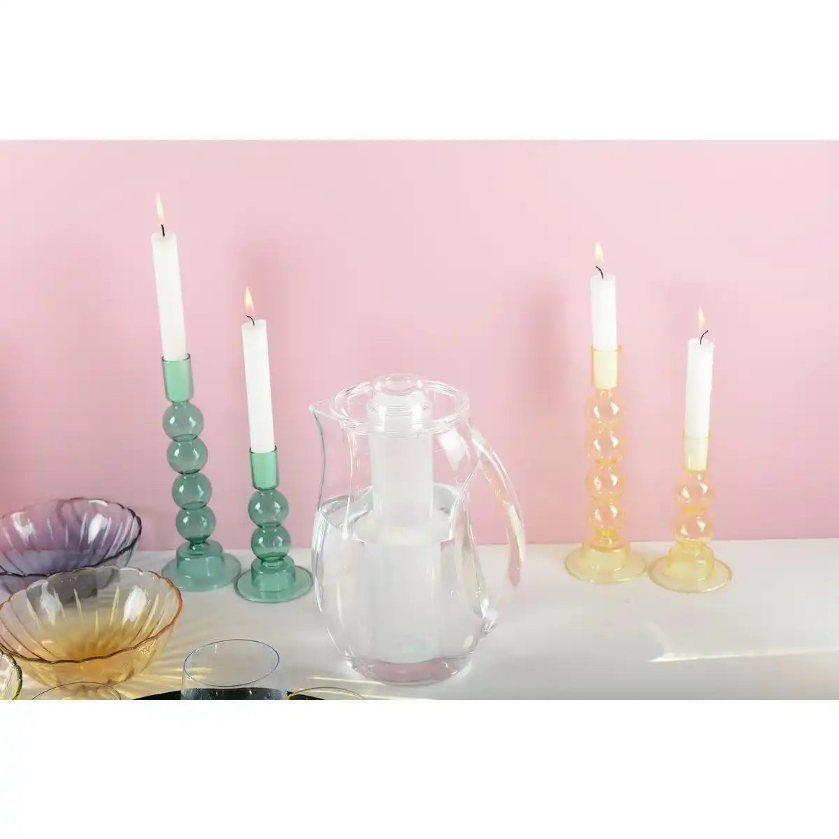 Gelbe Bubble Candlesticks - Los 2 - HomeDesign Knaus